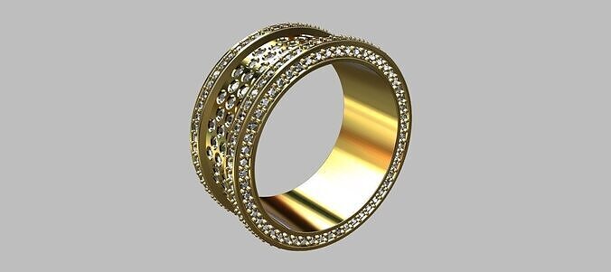 Black Diamond Ring 3D print model