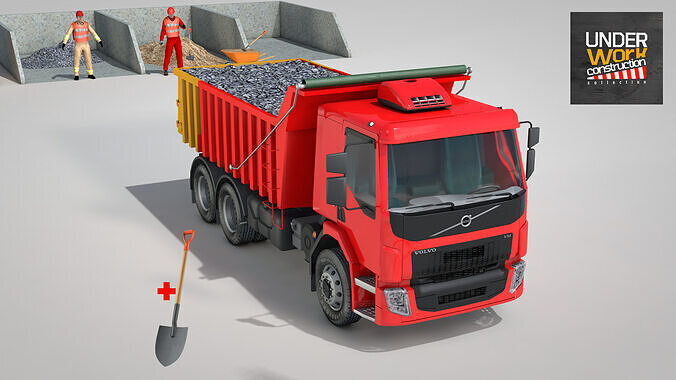 Construction Dump Truck 3D model