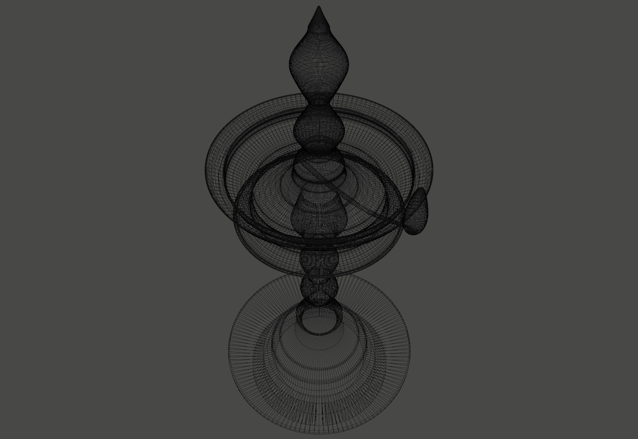 Indian Traditional Lamp 3D Single Flame animation for Blender UE 3D model_11