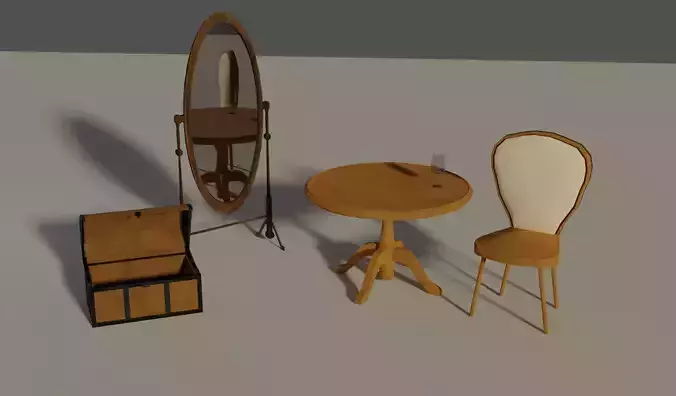 Medieval Set Lowpoly - Vol 2 Noble Interior