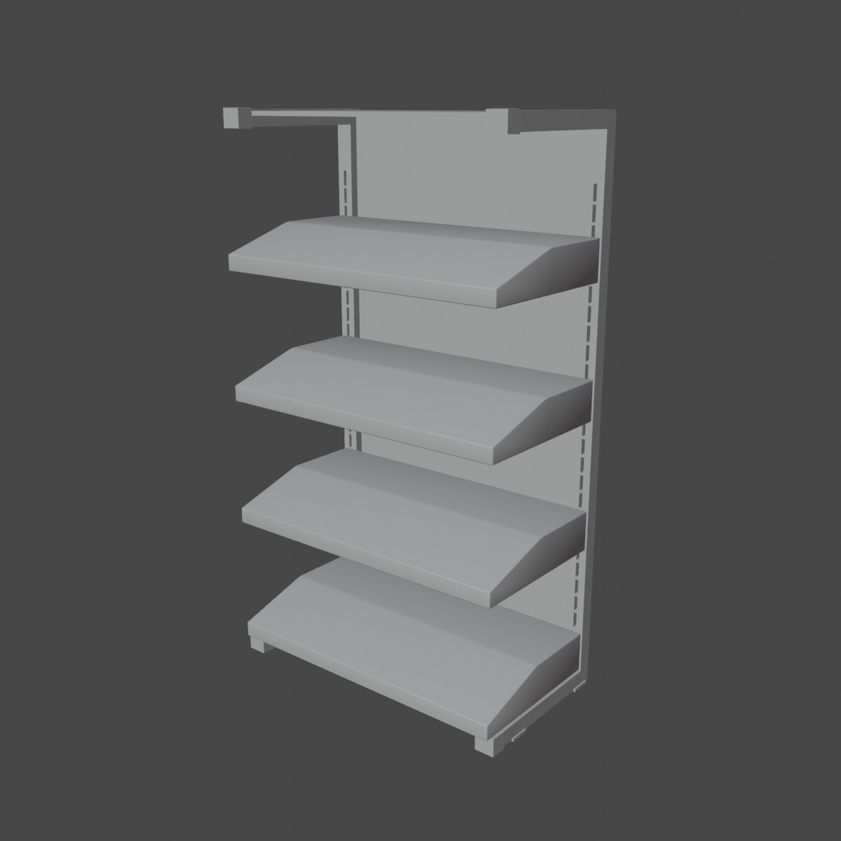Medical Shelf 01 Low-poly 3D model_8