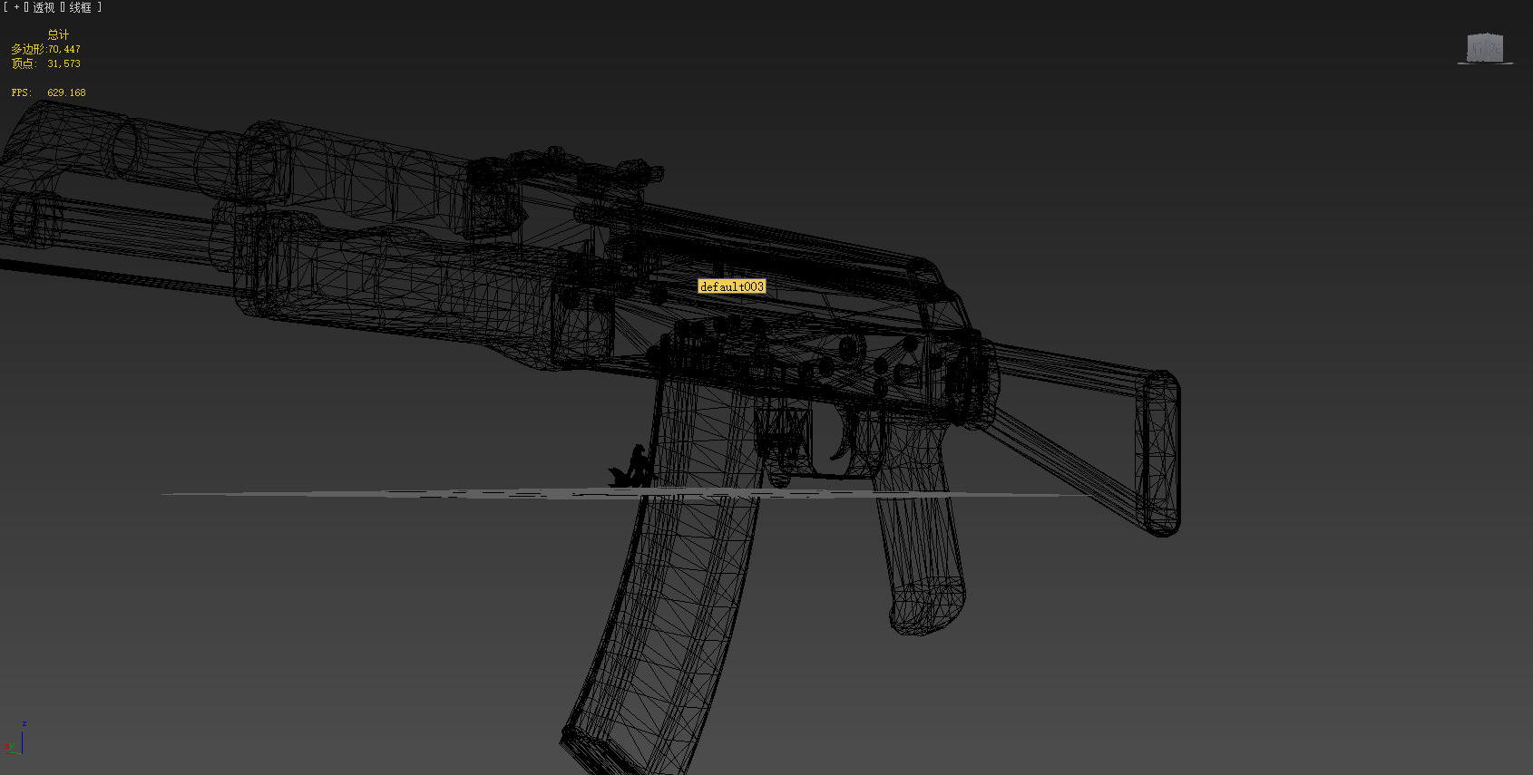 aks47 Low-poly 3D model_10