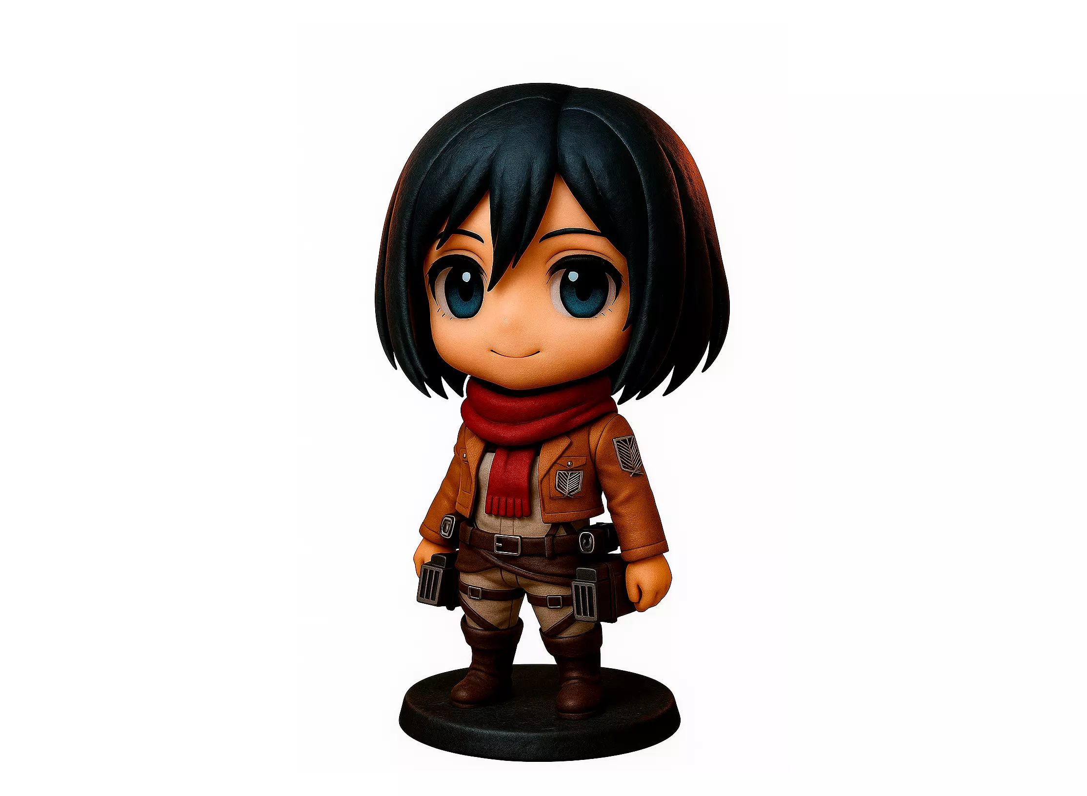 Chibi Mikasa 3D print model_0