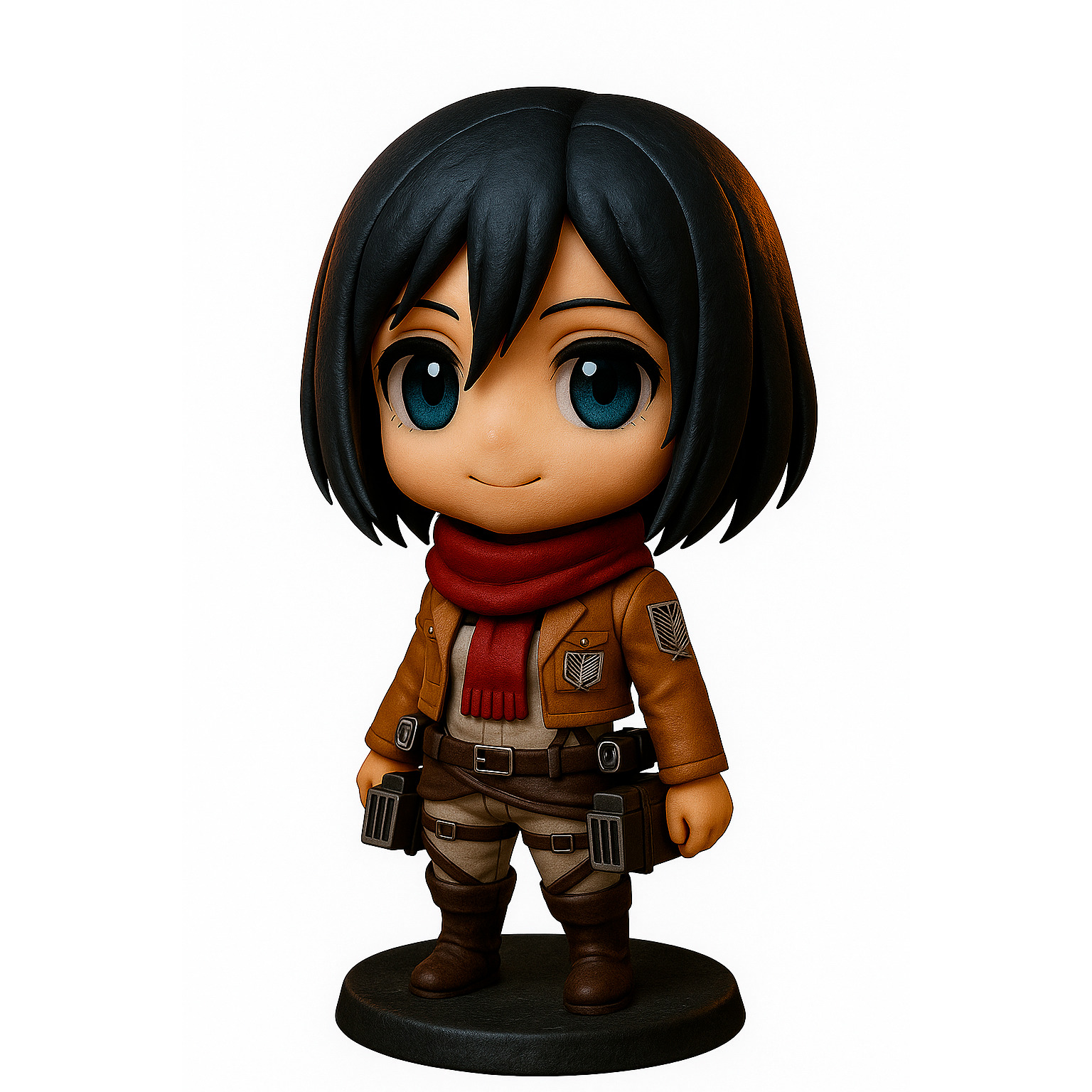 Chibi Mikasa 3D print model_5