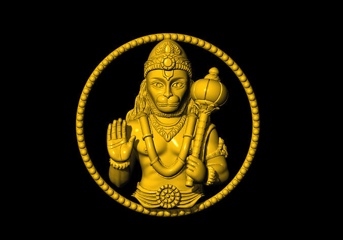 Hanuman Printable 3D Model 3D print model