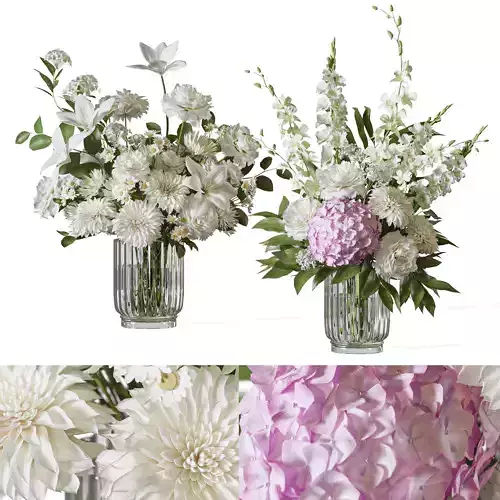 Flower Set 111 Heavenly Bloom Set 3D model