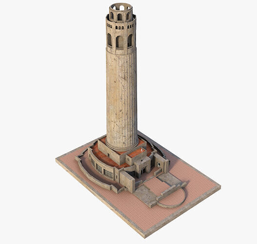 Coit Tower 3D model