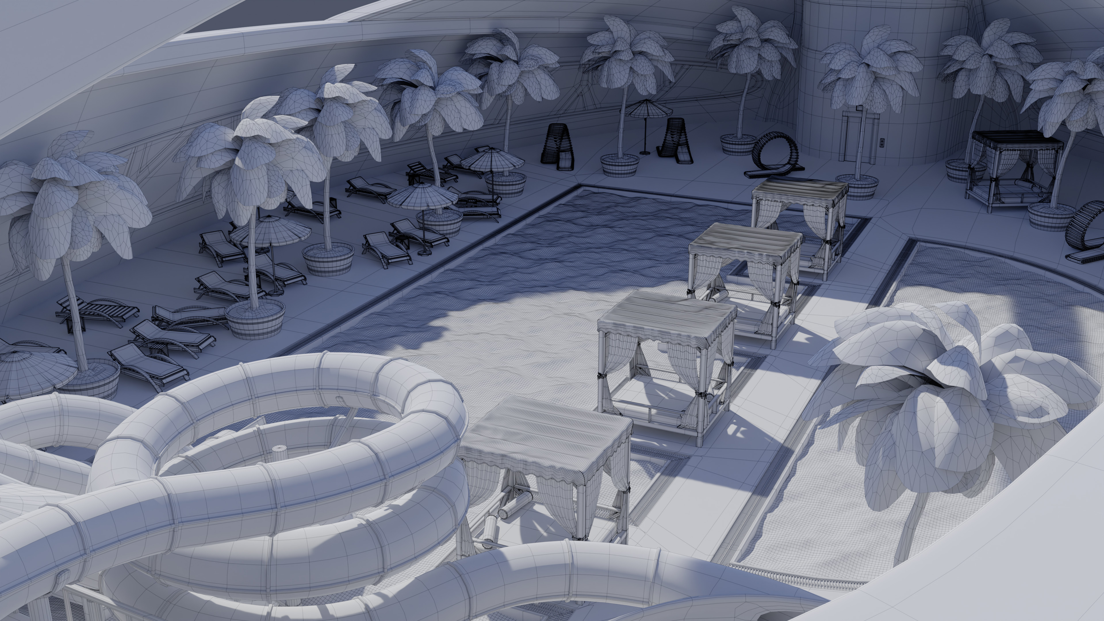 Airship Futuristic 3D model_15