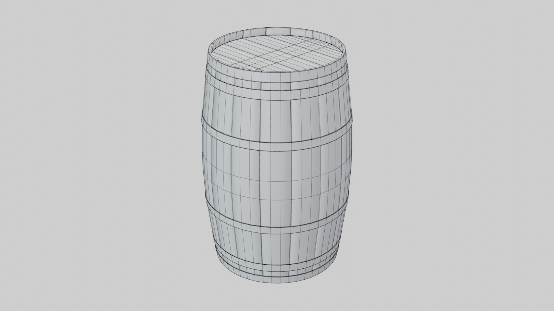 Heavy Toasted Rundlet Barrel 3D model_6