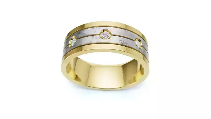 Mens Diamond Wedding Eternity Band