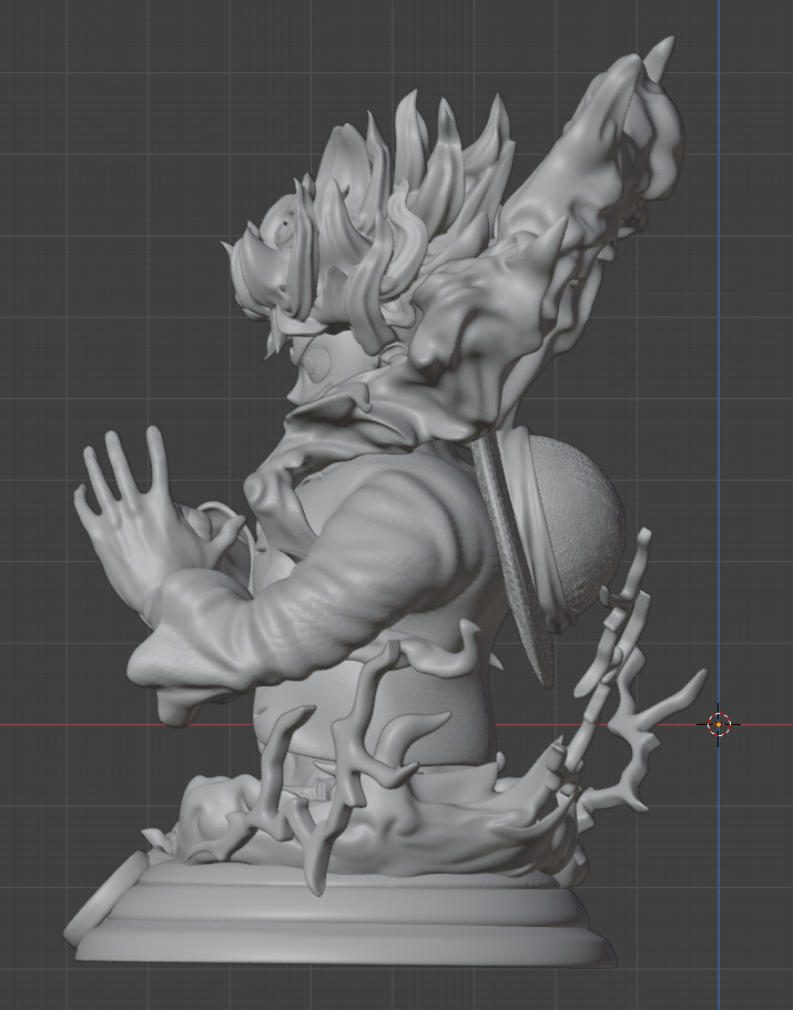 MoneyDluffy in gear 5 or gear 5 luffy 3D print model_7