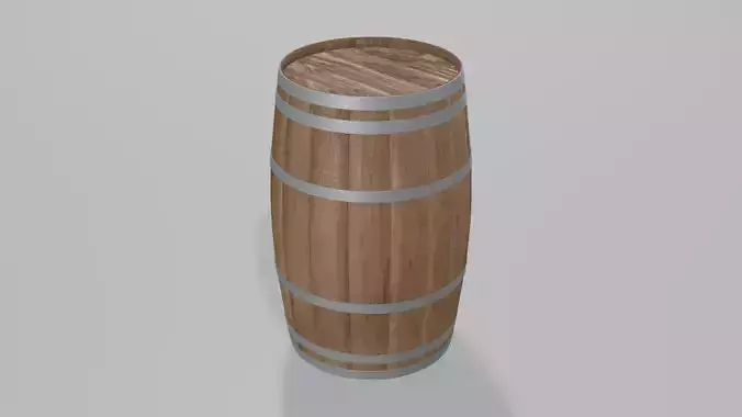 Medium Toasted Rundlet Barrel 3D model