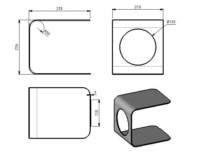 CUBE CAT 3D print model_3