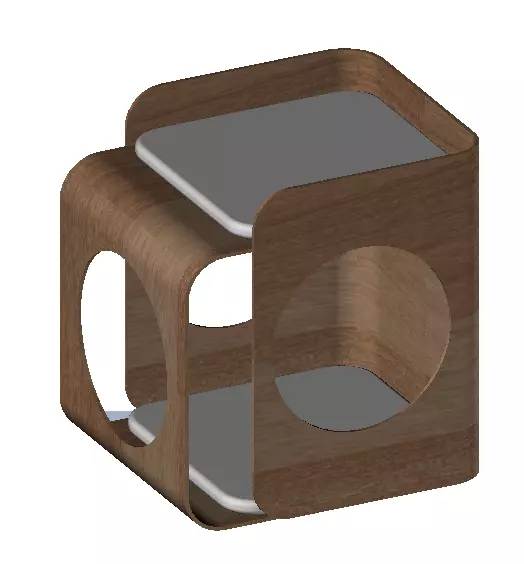 CUBE CAT 3D print model_0