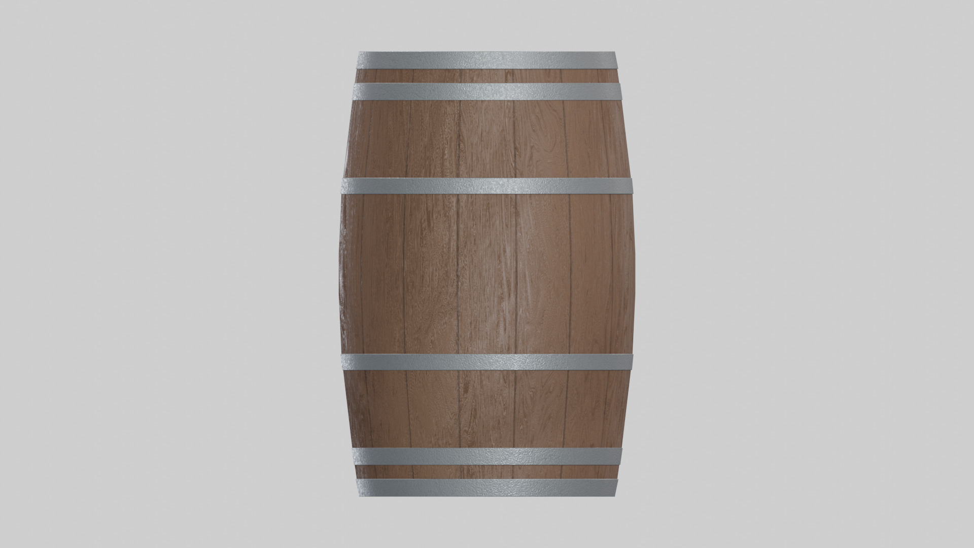 Heavy Toasted Lowpoly Rundlet Barrel Low-poly 3D model_3