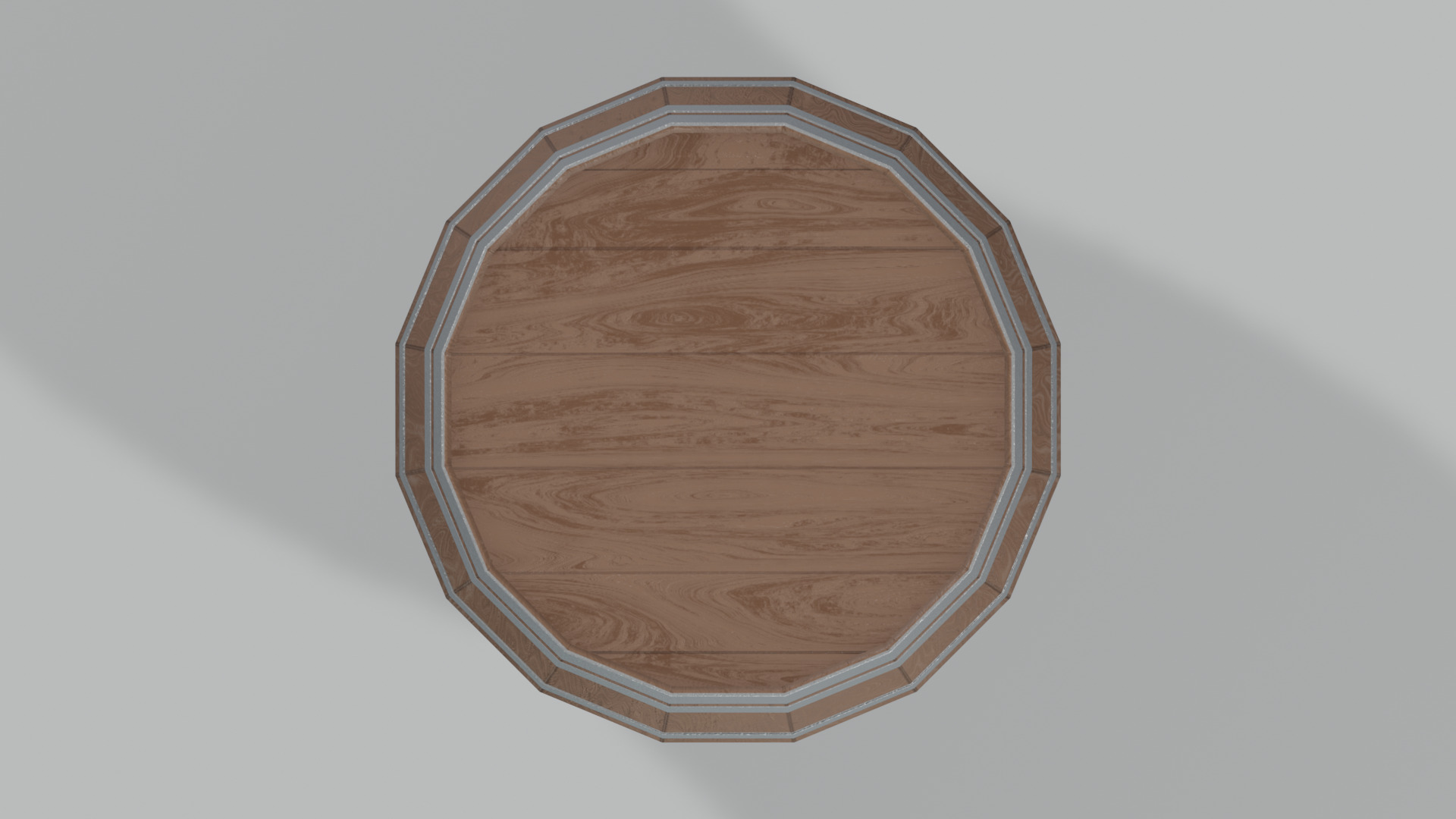 Heavy Toasted Lowpoly Rundlet Barrel Low-poly 3D model_2