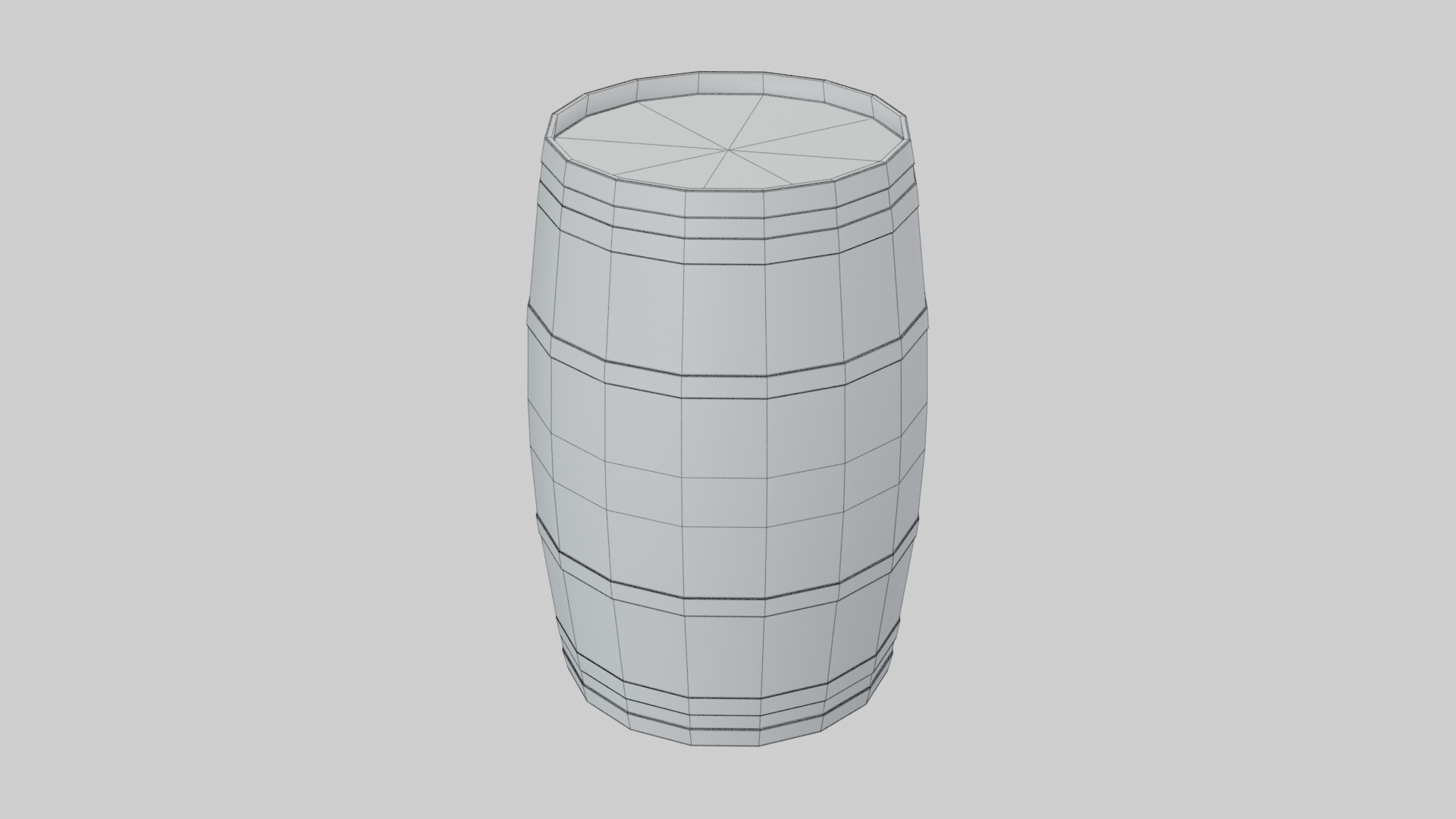 Heavy Toasted Lowpoly Rundlet Barrel Low-poly 3D model_6