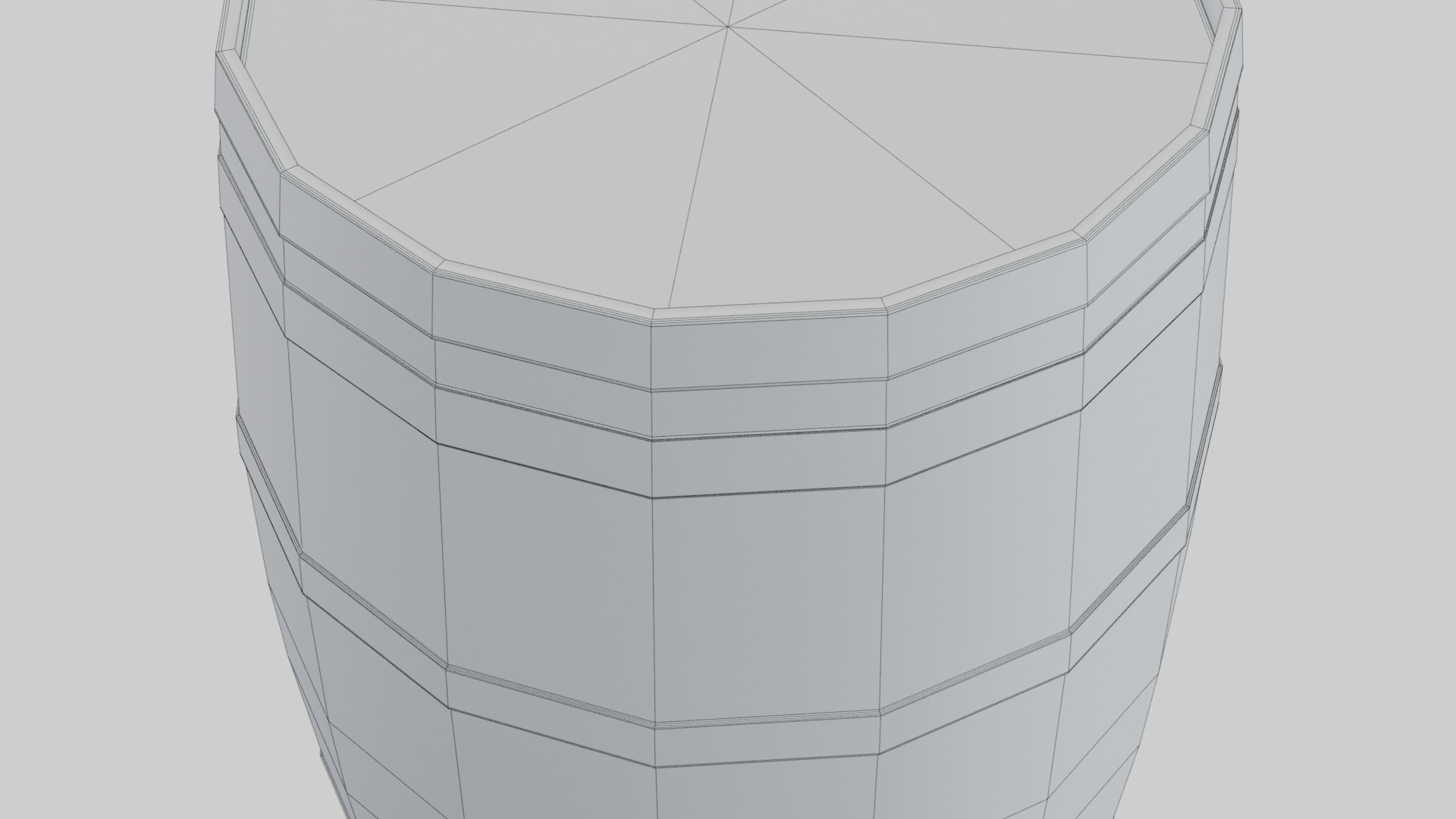 Heavy Toasted Lowpoly Rundlet Barrel Low-poly 3D model_8