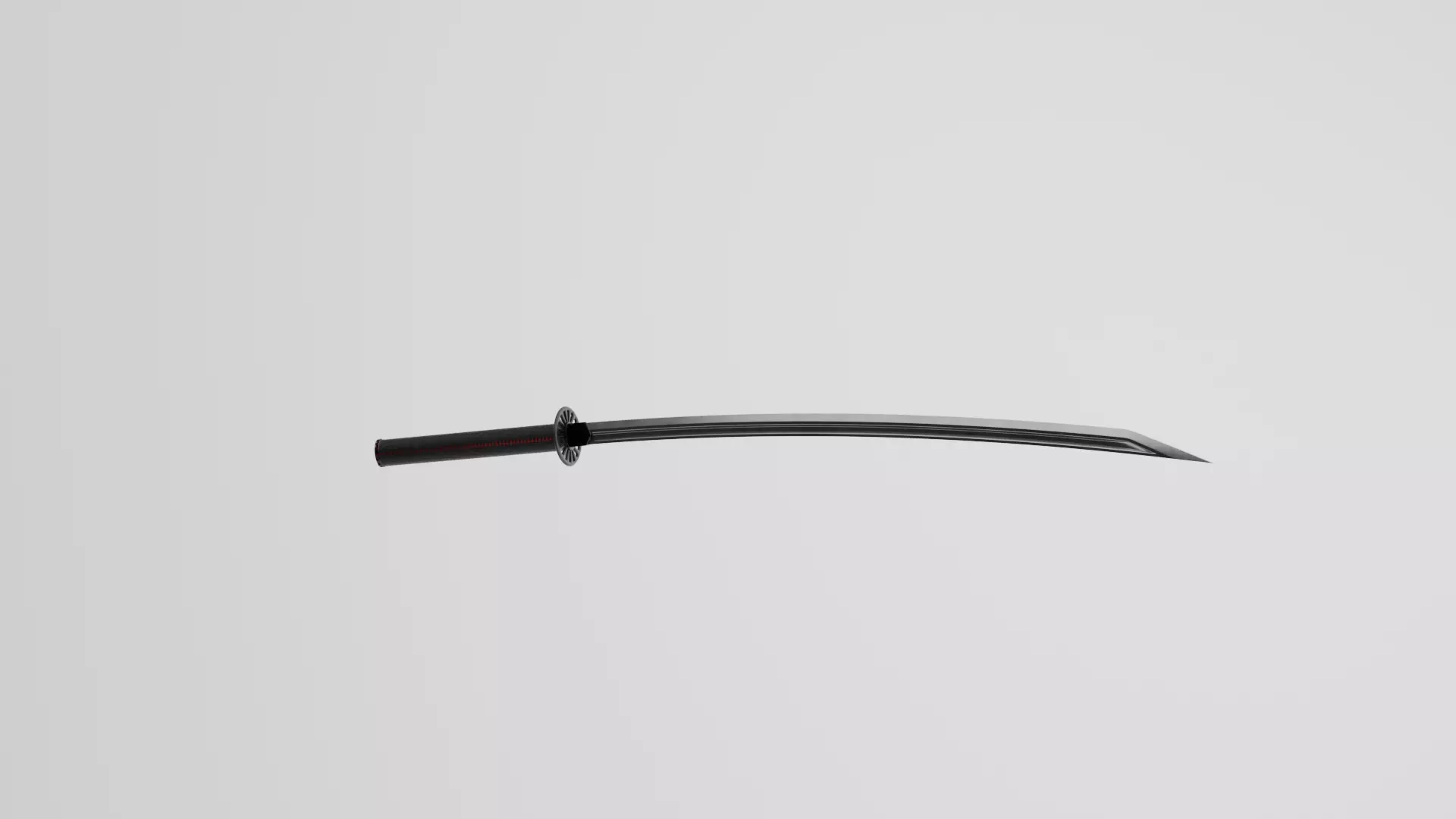 katana Low-poly 3D model_0