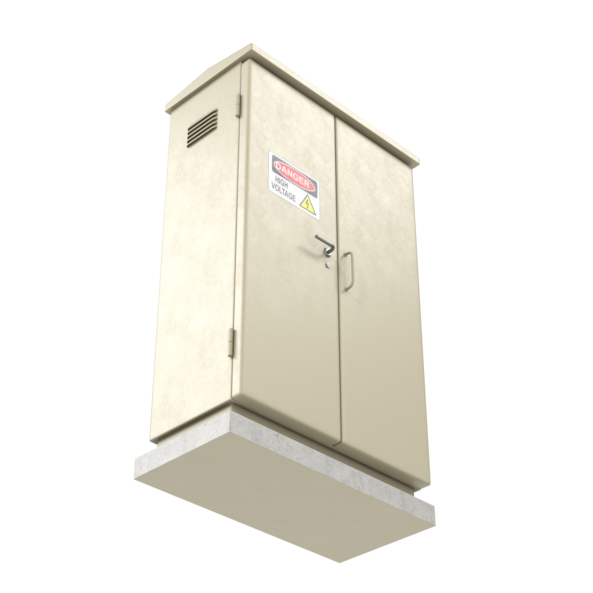 Electric Box Low-poly 3D model_3