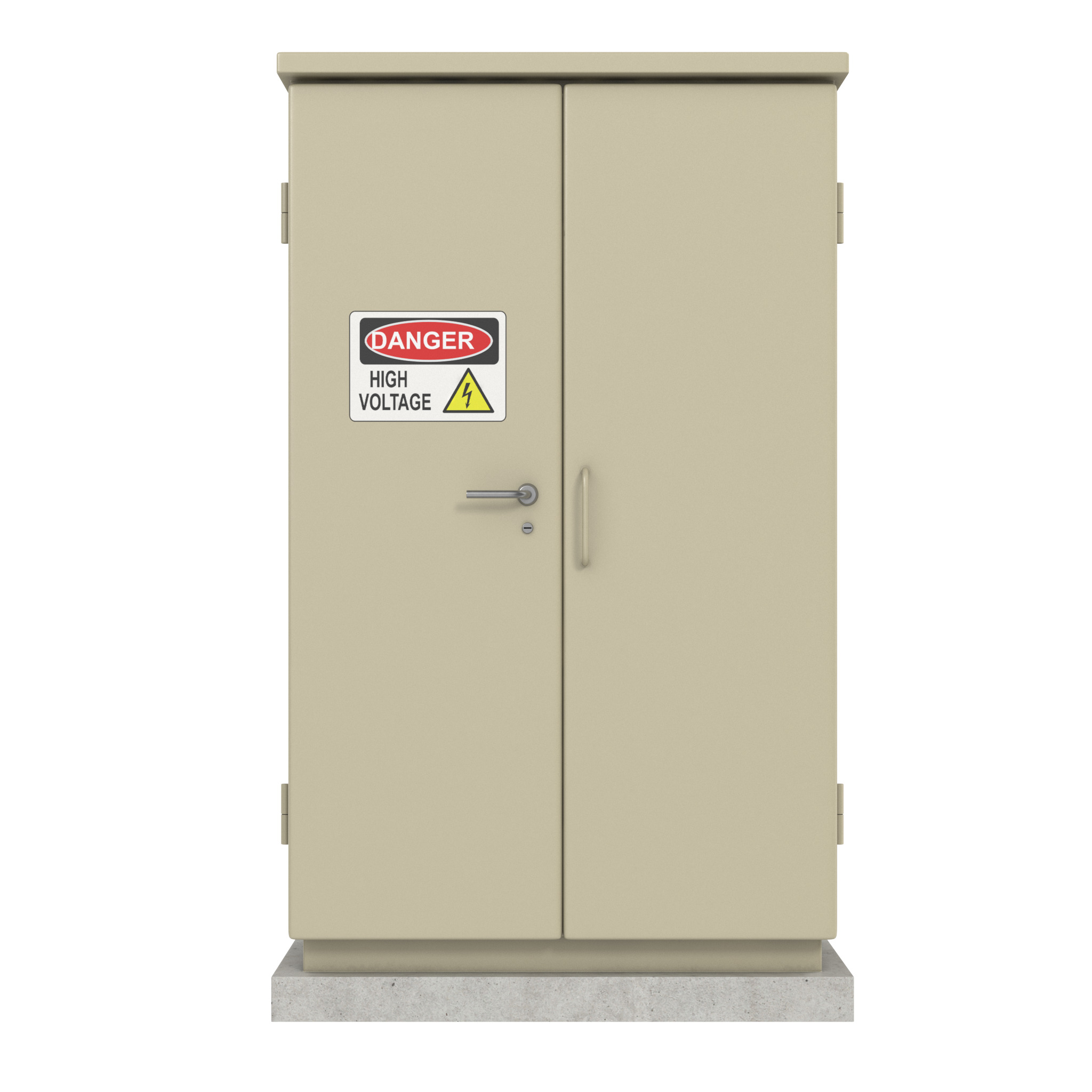 Electric Box Low-poly 3D model_1