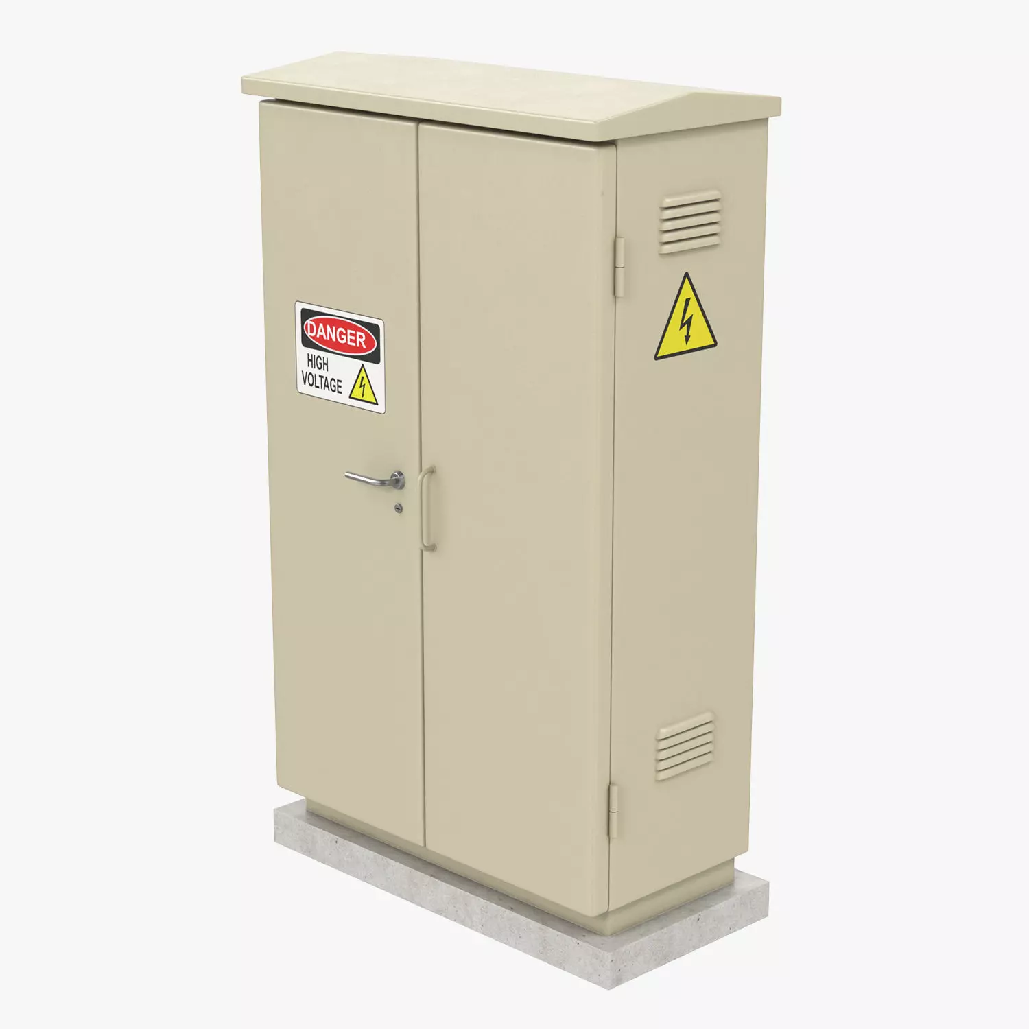 Electric Box Low-poly 3D model_0