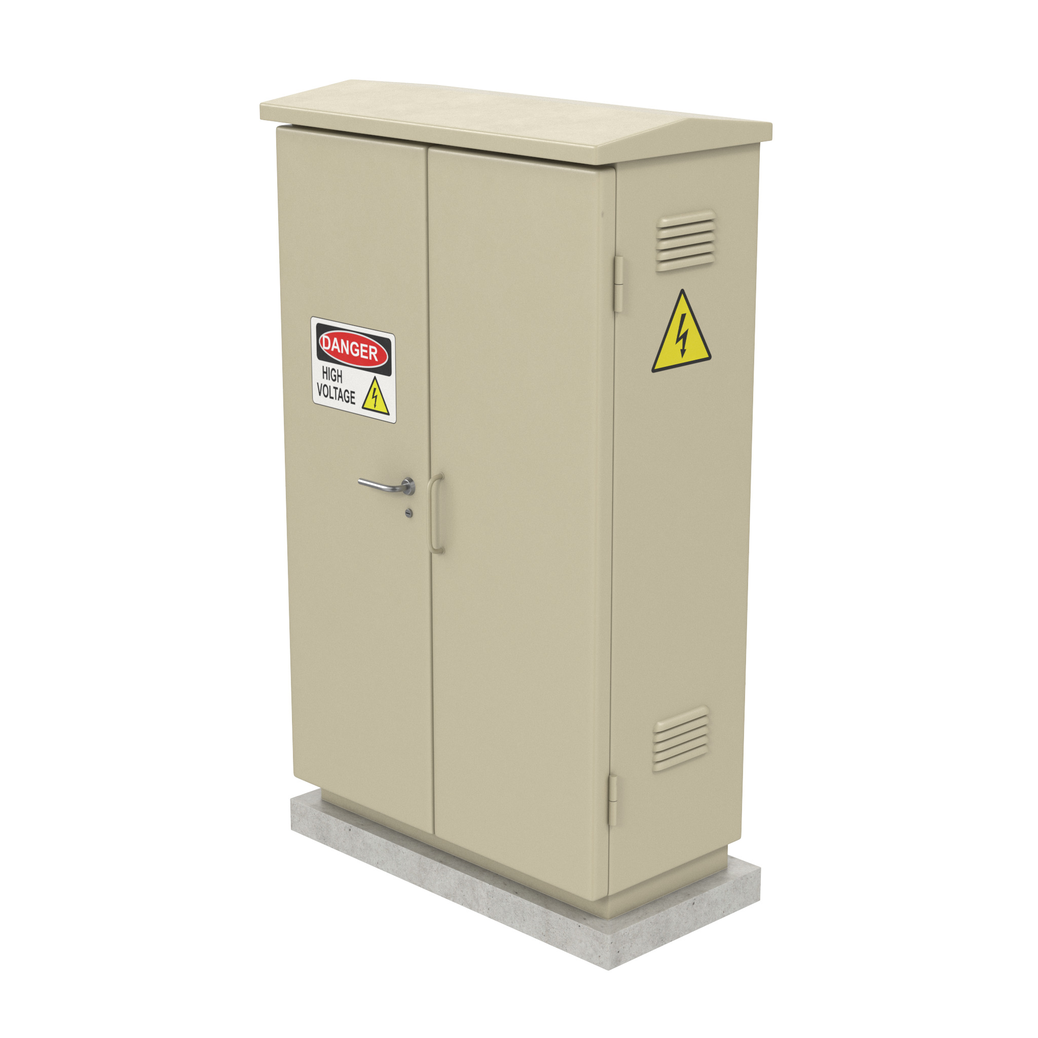 Electric Box Low-poly 3D model_2