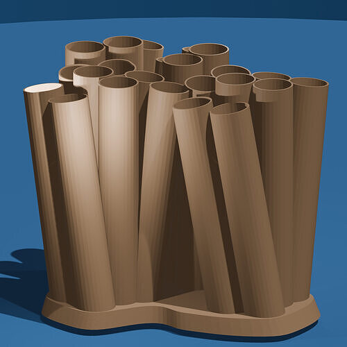 Random Tube Brush Holder 3D print model