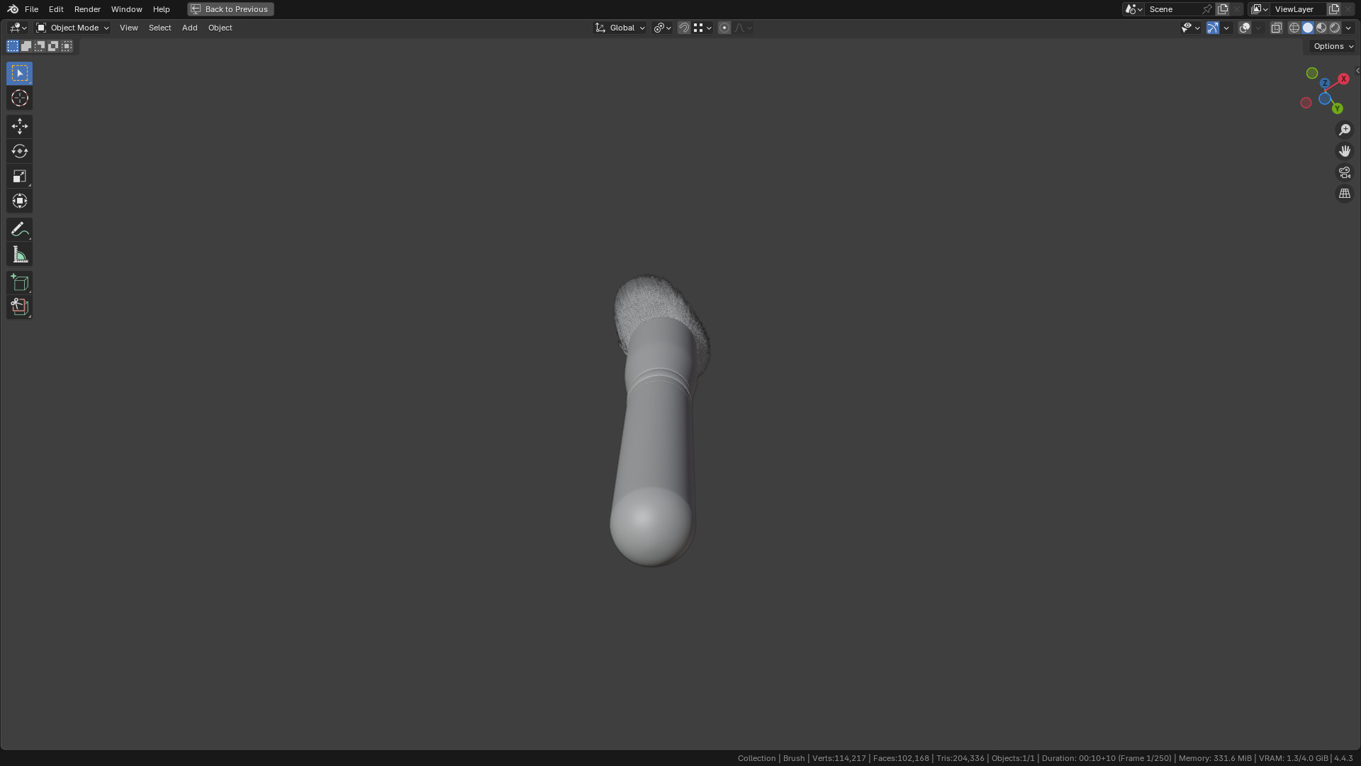 Make Up Brush PBR 21 3D model_31