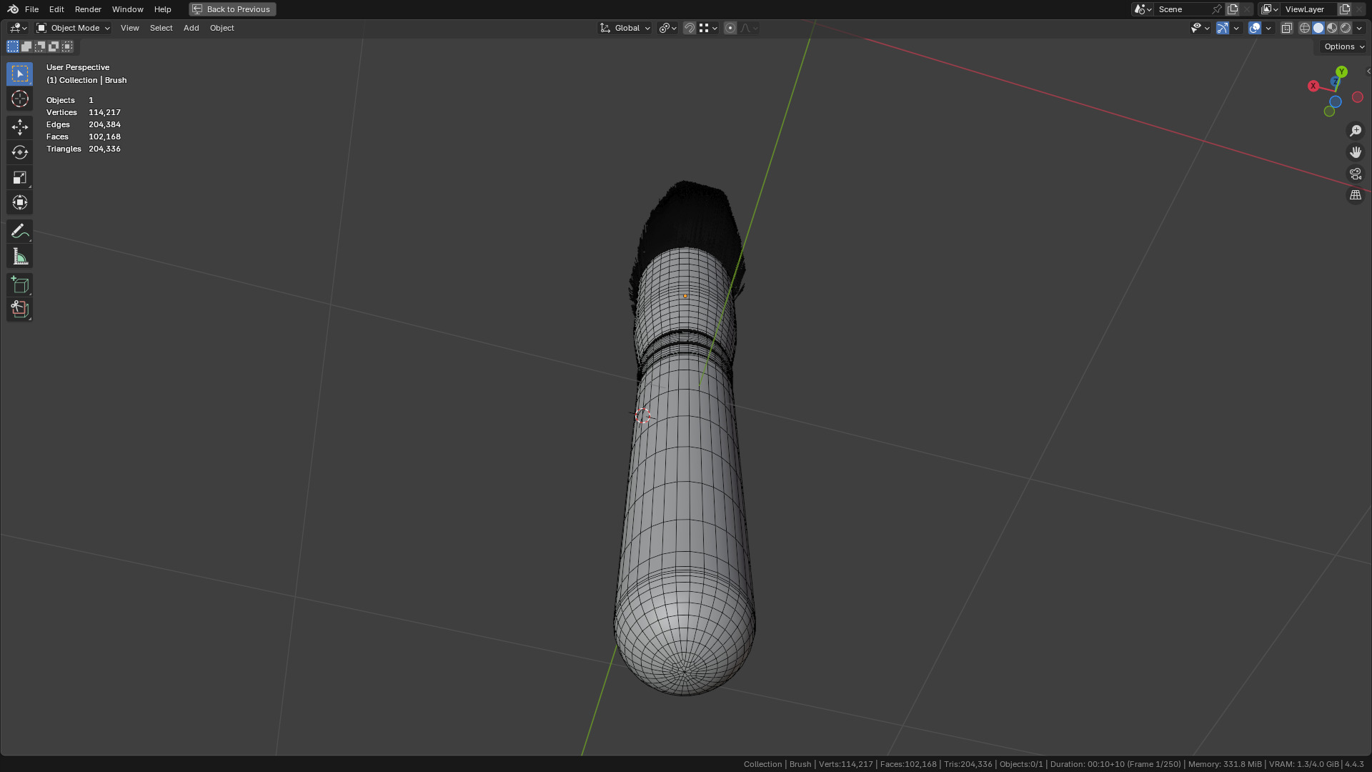 Make Up Brush PBR 21 3D model_44