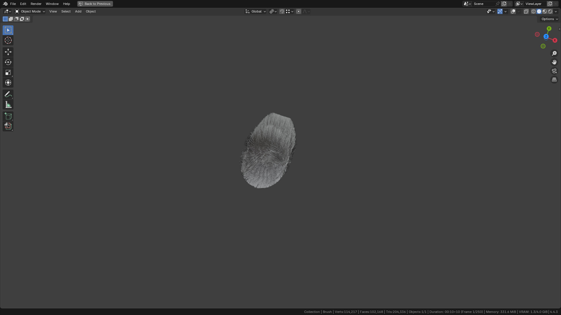 Make Up Brush PBR 21 3D model_30