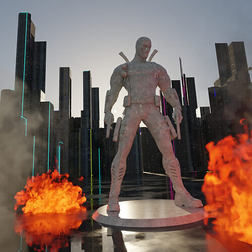 Deadpool 3D Figurine File 3D print model