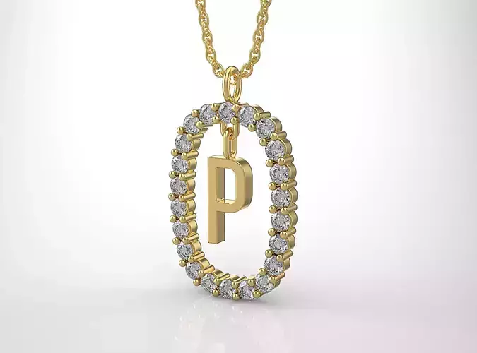 Pendant Letter P