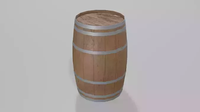 Medium Toasted Lowpoly Rundlet Barrel