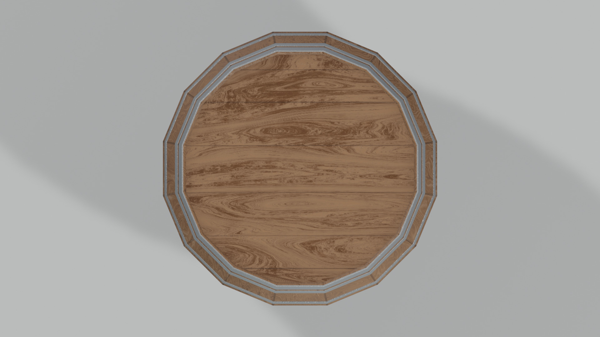 Medium Toasted Lowpoly Rundlet Barrel Low-poly 3D model_2