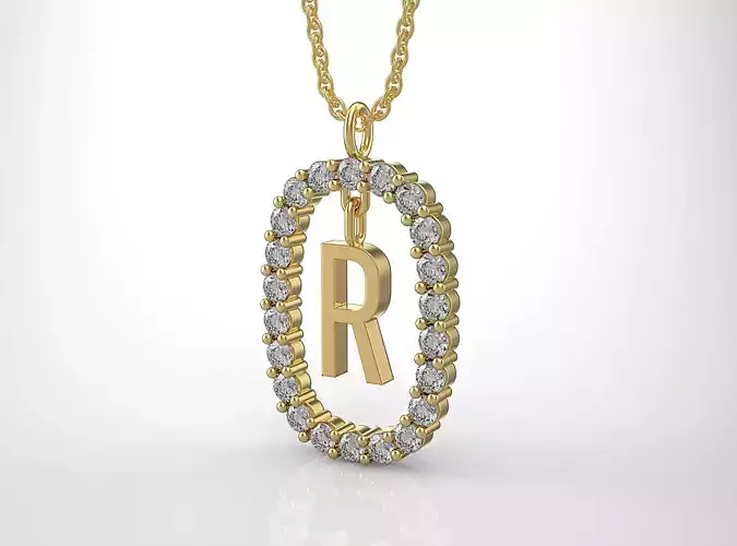 Pendant Letter R