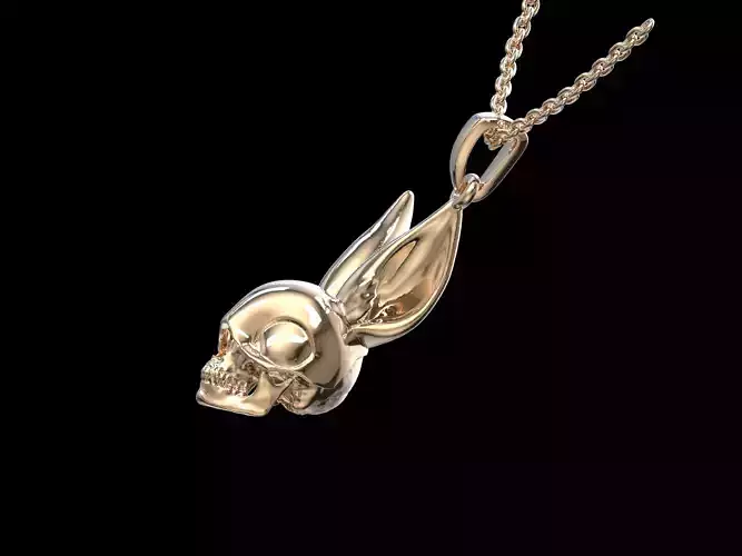 Scary Bunny pendant