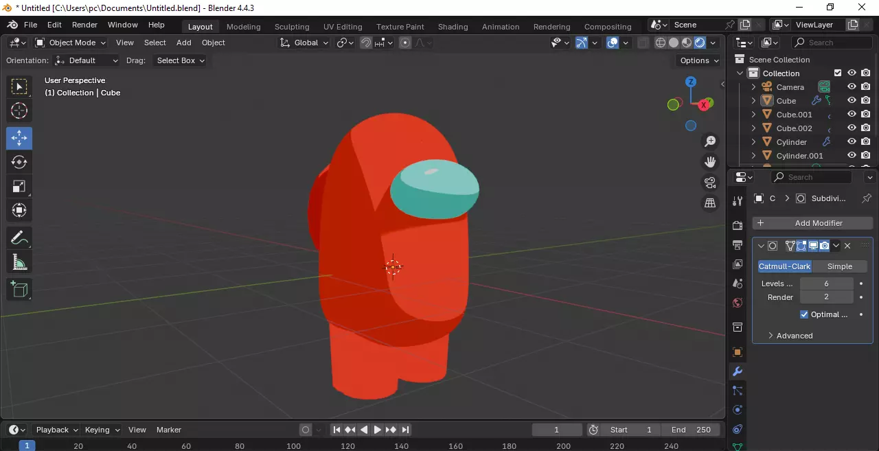 estatuilla de among us 3D print model_0