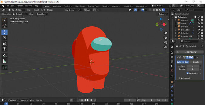 estatuilla de among us 3D print model