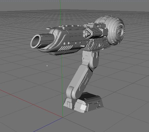 Predator Shoulder Cannon 3D print model_9