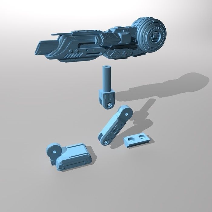 Predator Shoulder Cannon 3D print model_10