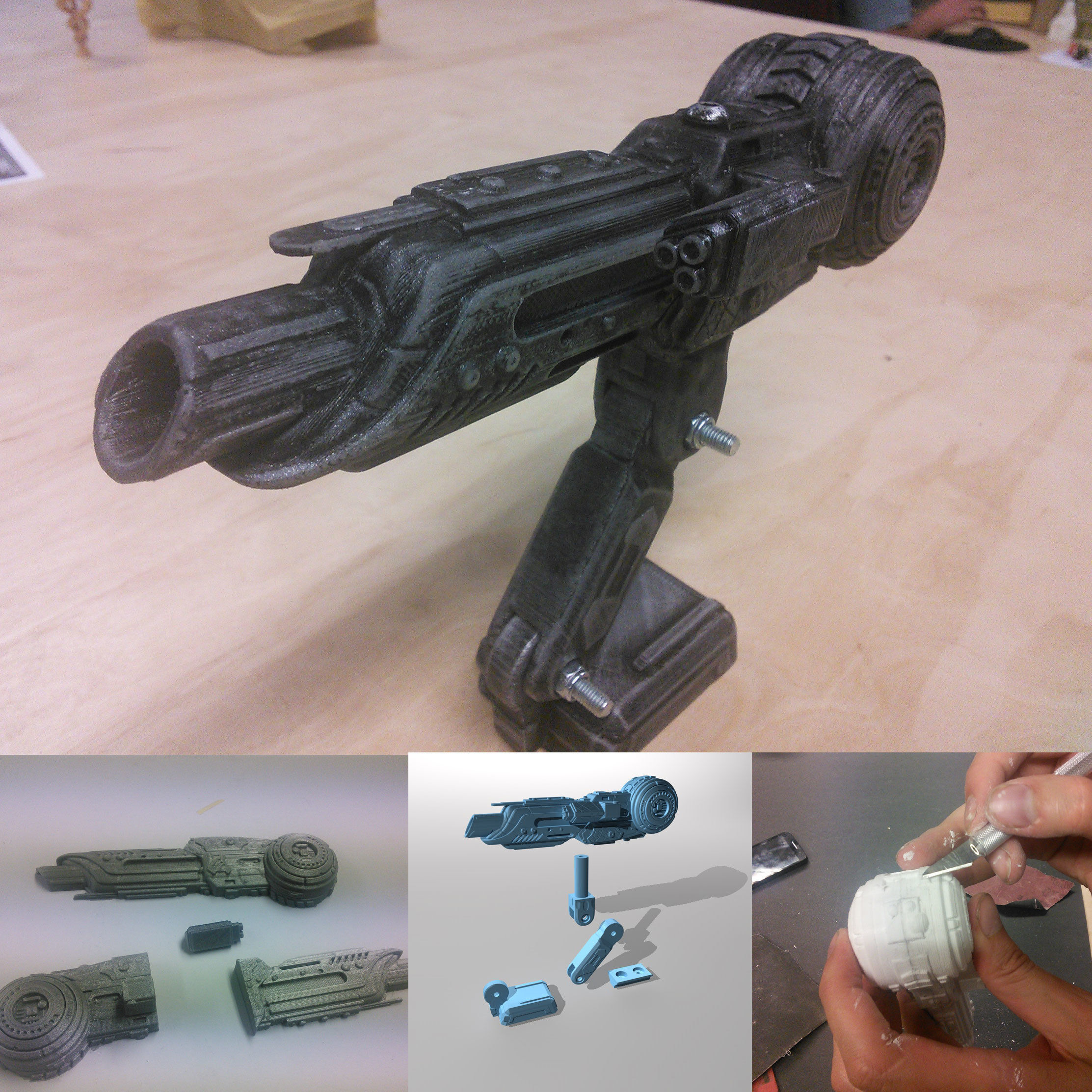 Predator Shoulder Cannon 3D print model_1