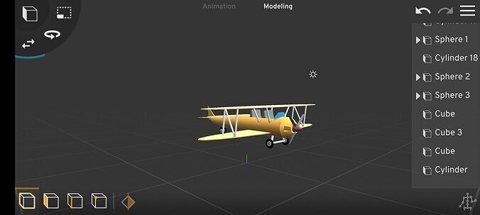 By plane  Free low-poly 3D model