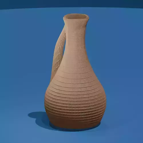 Pitcher-Shaped Mesh Vase