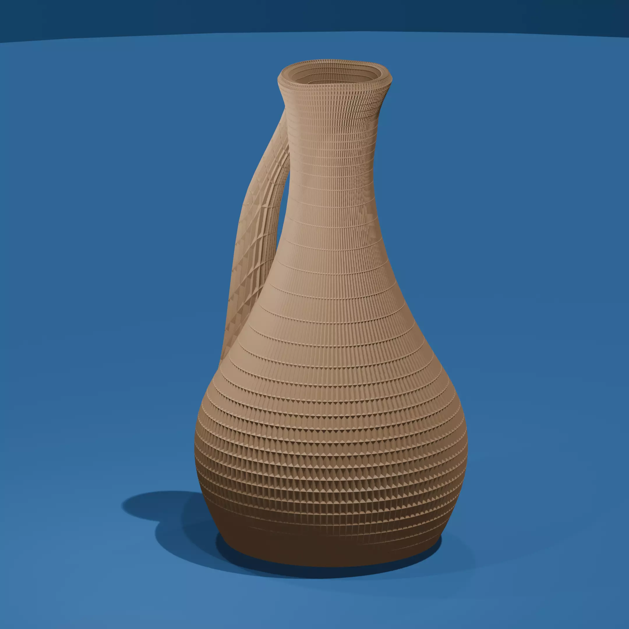 Pitcher-Shaped Mesh Vase 3D print model