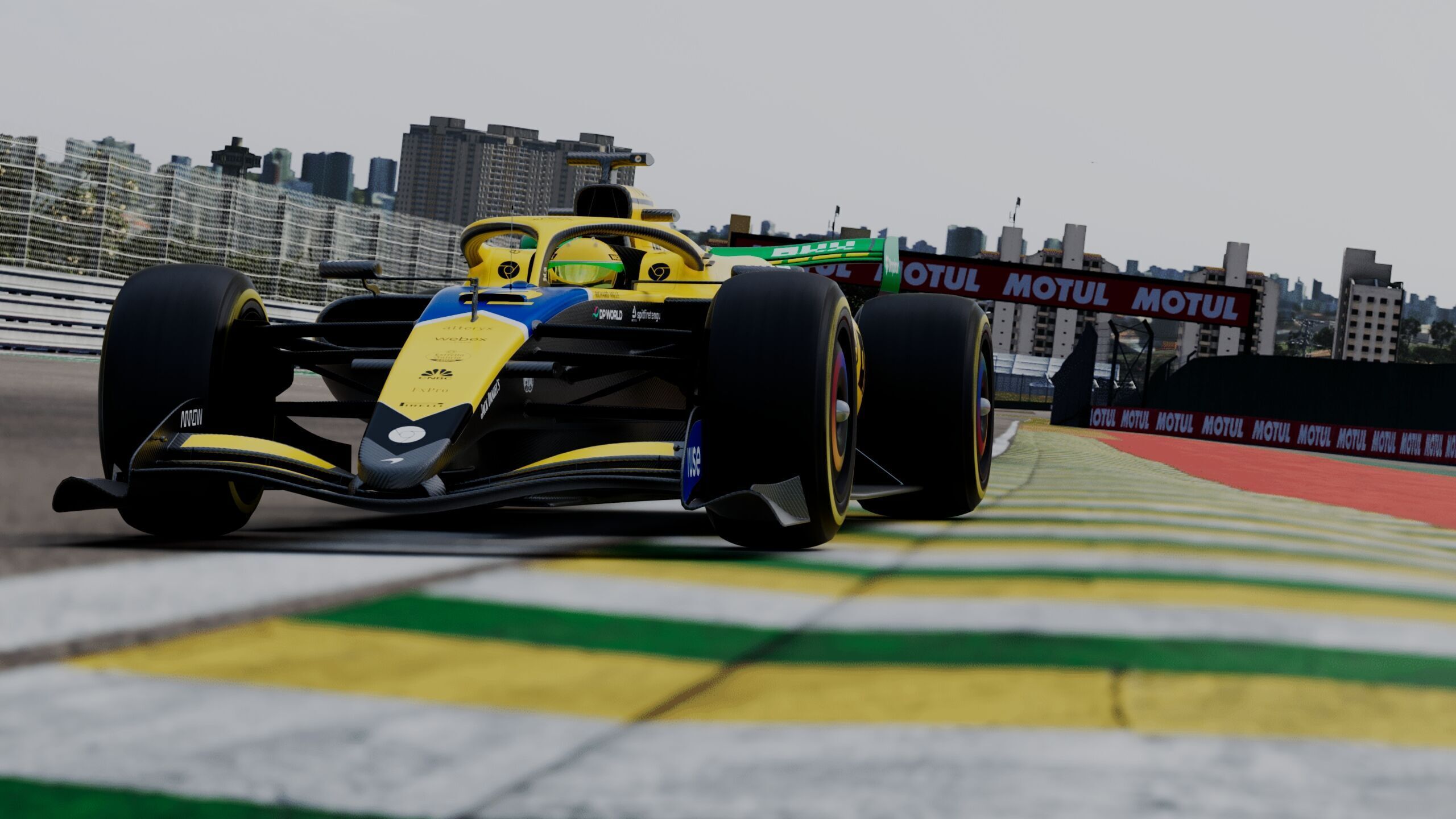 F1 Ayrton Senna Modern Helmet Gameready Low-poly 3D model_7