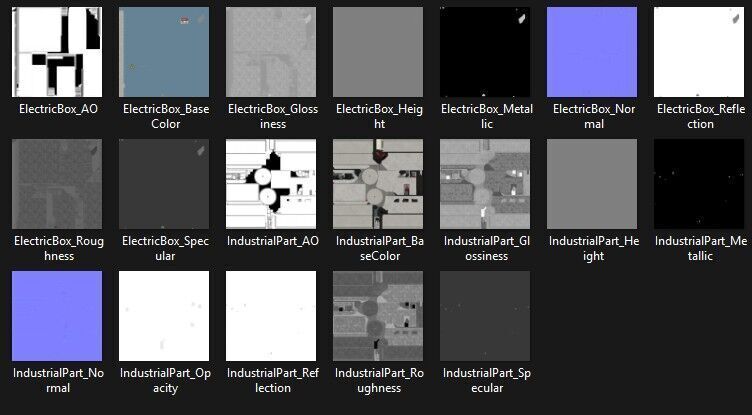 Industrial Silo Building Low-poly 3D model_13