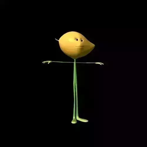 mango man cartoon 3D model