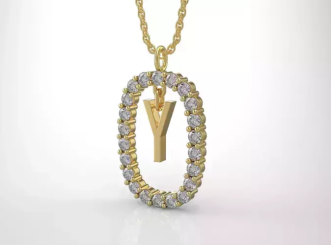Pendant Letter Y
