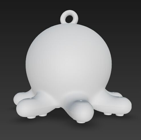 Cute Octopus Keychain 3D Printable Minimal Sea Creature 3D print model_4
